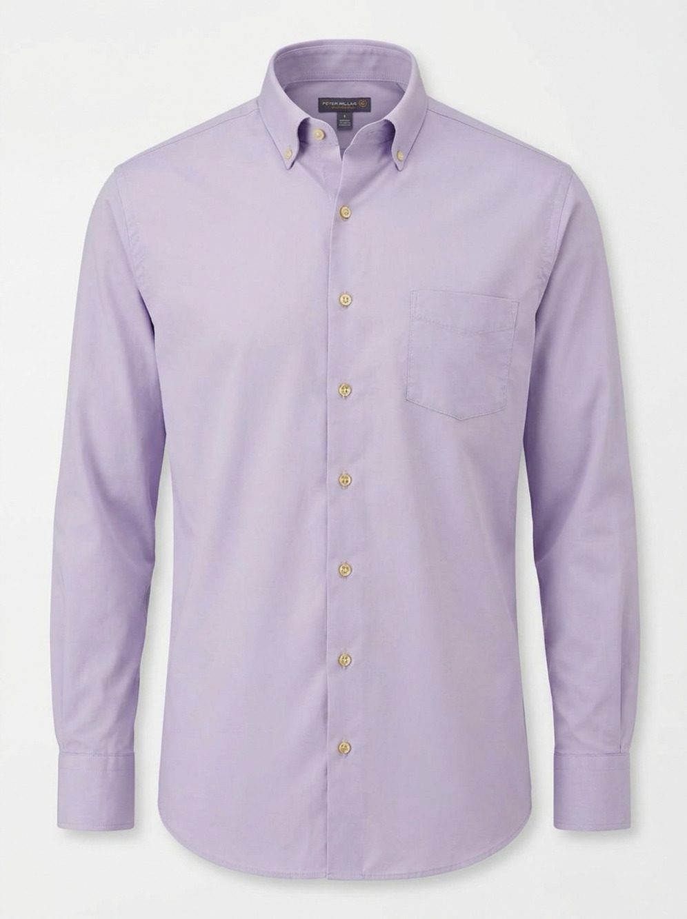 Peter Millar Summer Comfort Button Down Shirt Size L light Purple